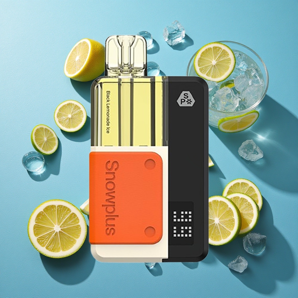 Snowplus Swift 5000 Puffs Vorgefülltes Pod-Kit Schwarz Limonade Eis mit Dual Mesh und 1000 mAh