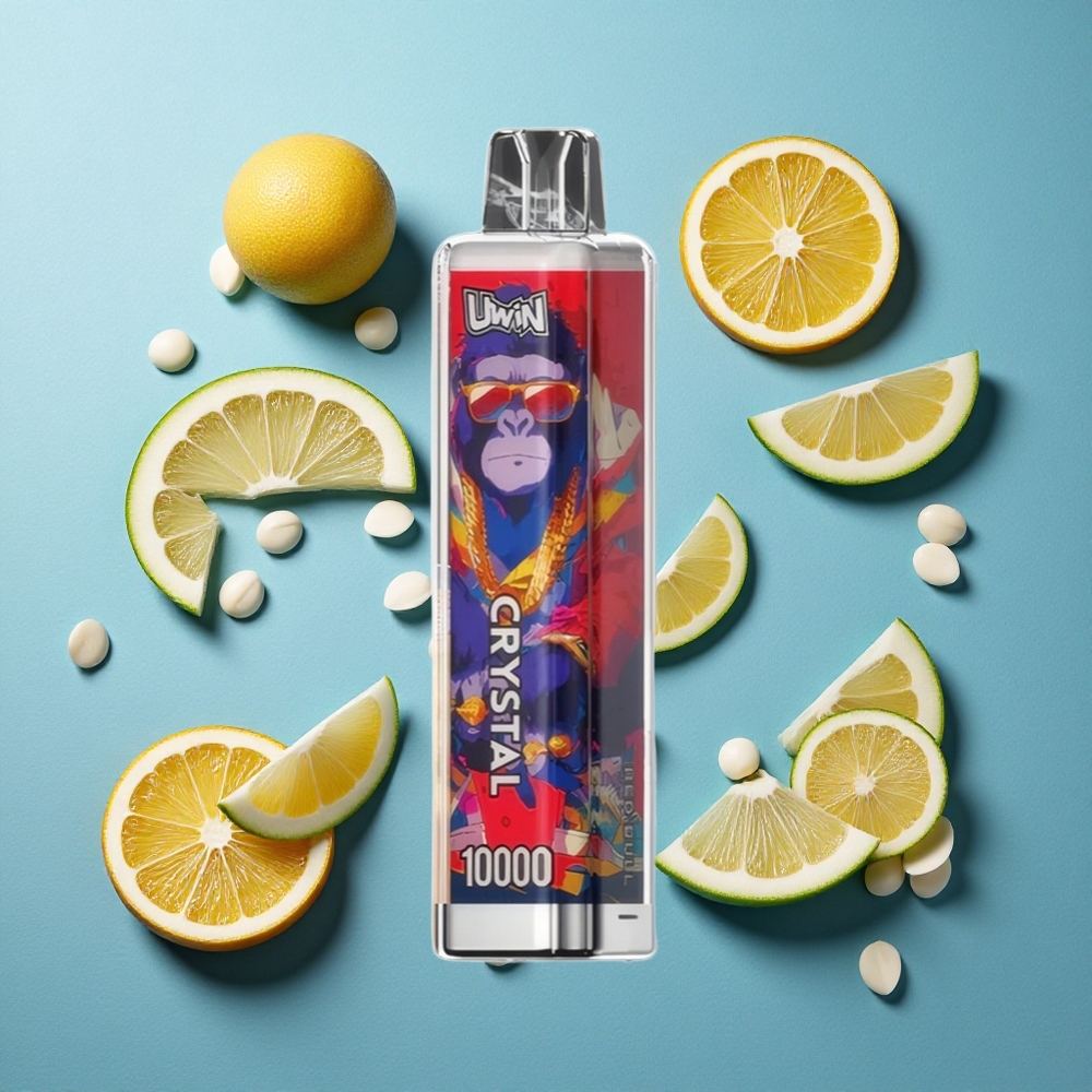 Uwin Crystal 10000 Puffs Einweg-Vape Roter Stier mit RGB-Lichtern und 18ml E-Liquid-Kapazität