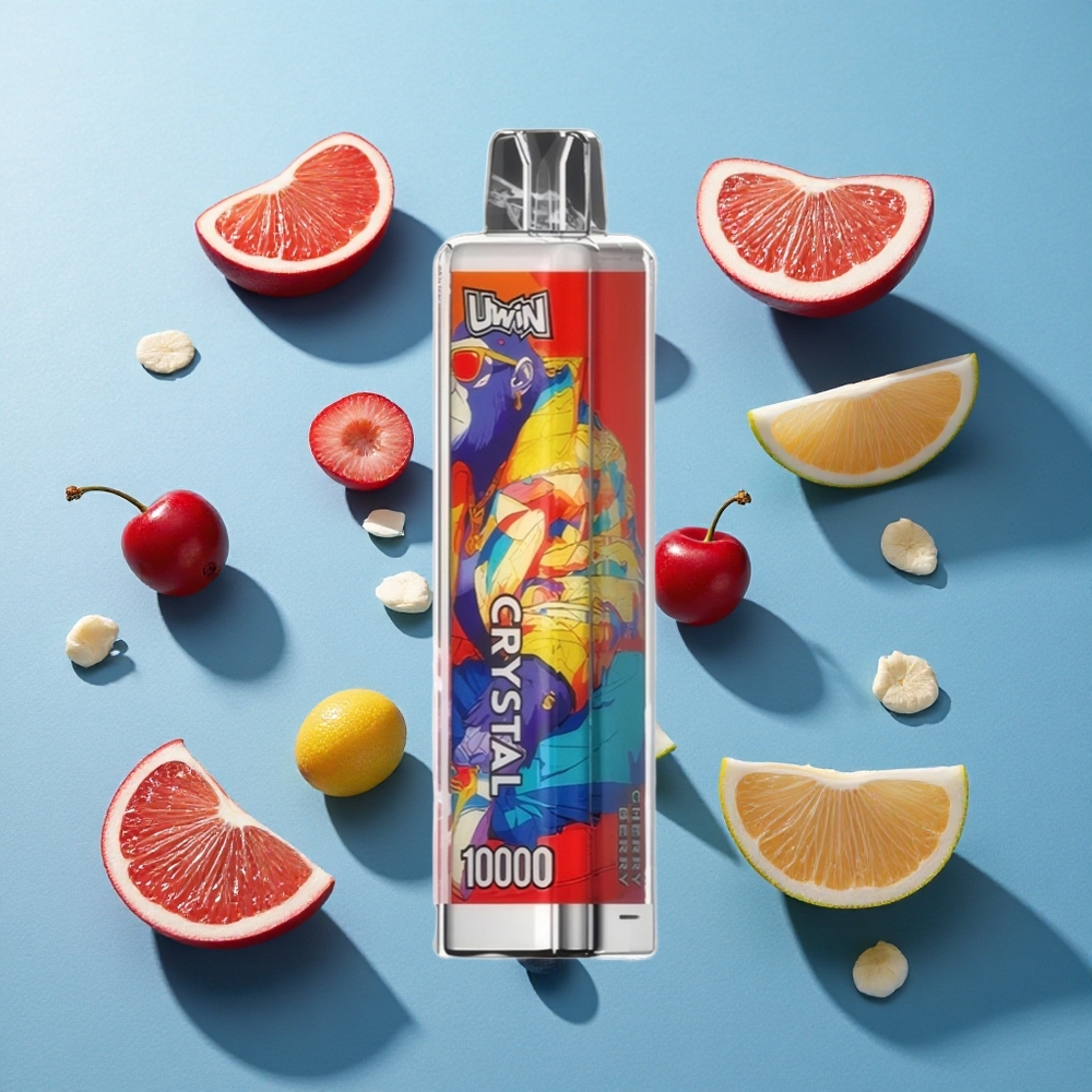 Uwin Crystal 10000 Puffs Kirschbeere RGB-Beleuchtung 18ml