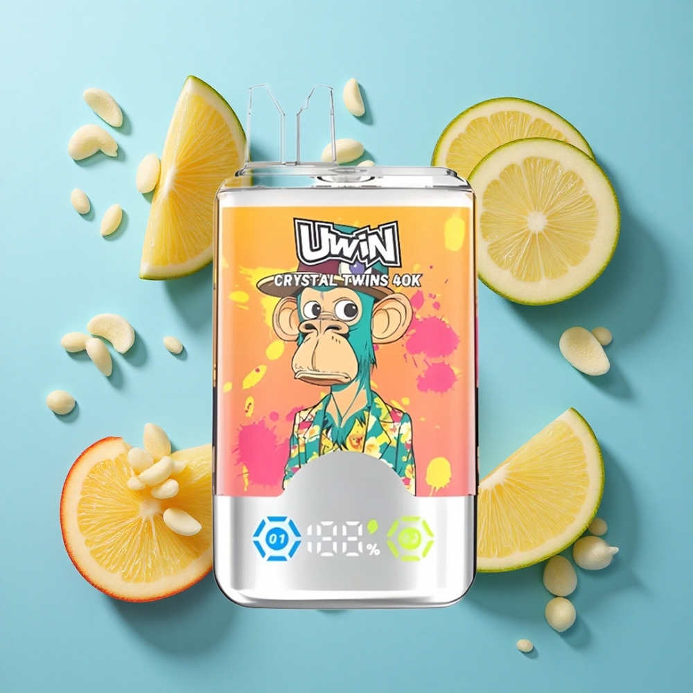 Uwin Crystal Twins 40000 Puffs Zwei Geschmacksrichtungen Pfirsich Mango Ananas Red Bull