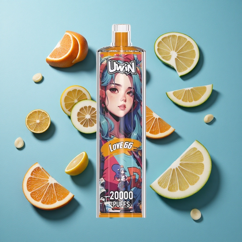 Uwin Shisha Hookah Crystal 20000 Puffs Liebe 66 mit 22ml Kapazität und Mesh-Coil