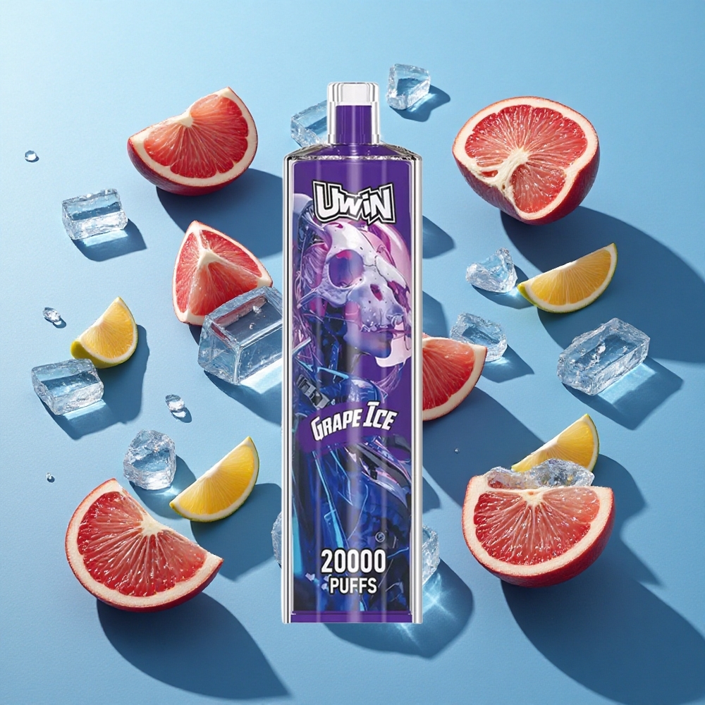 Uwin Shisha Hookah Crystal 20000 Puffs Traube Eis Mesh Coil