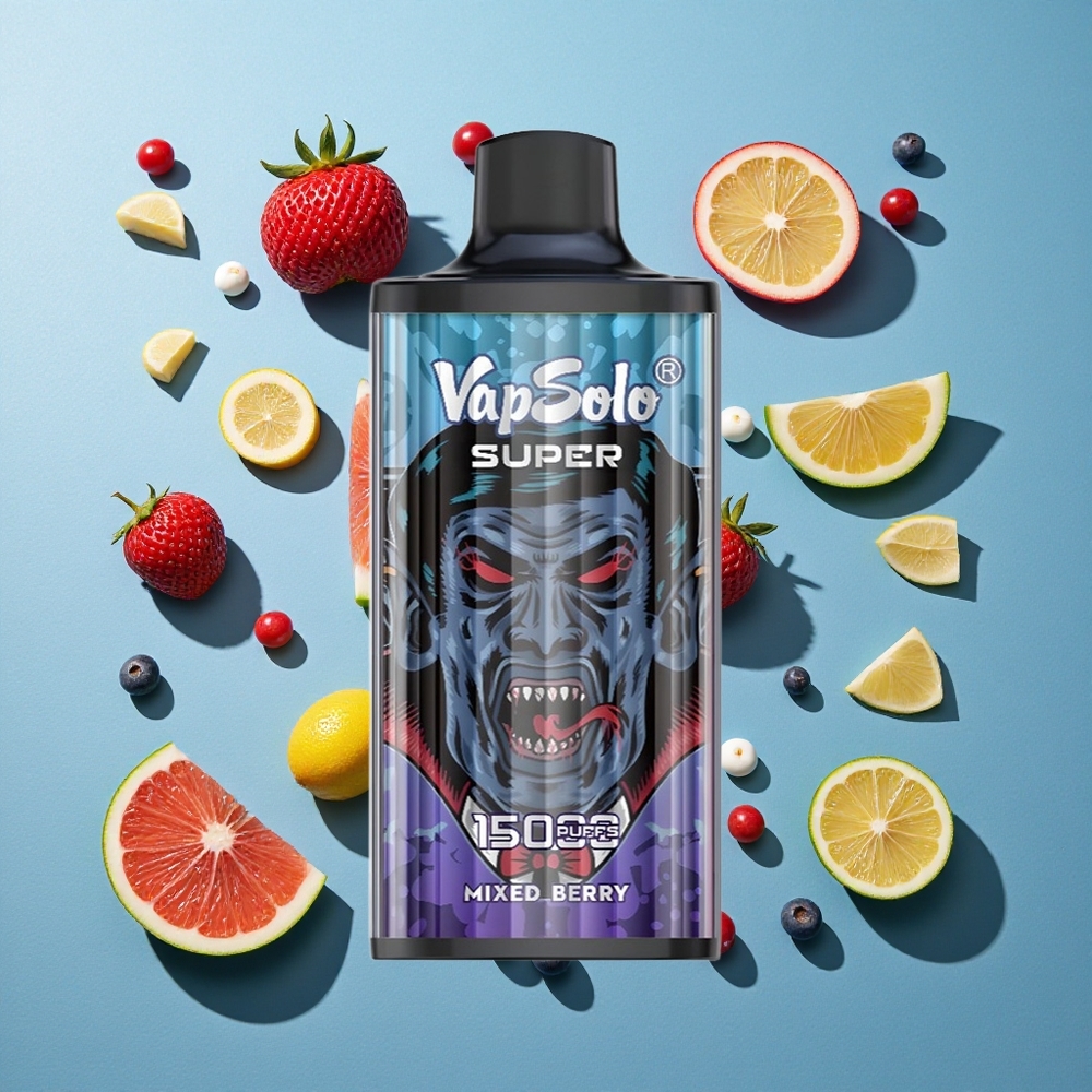 Vapsolo Super 15000 Puffs 40ml Mischbeeren