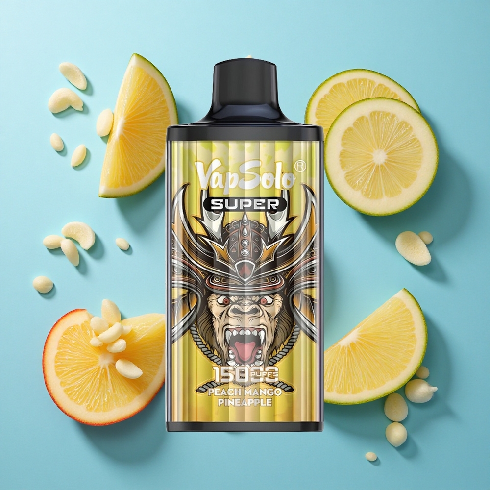 Vapsolo Super 15000 Puffs 850mAh Mesh Pfirsich Mango Ananas