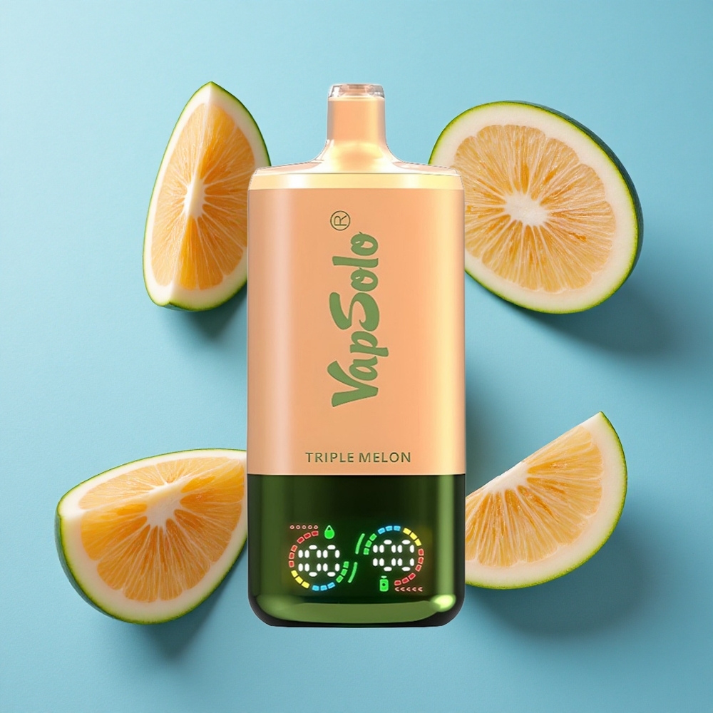VapSolo Triple 30000 Puffs Dreifach-Melone 40ml E-Liquid Typ-C