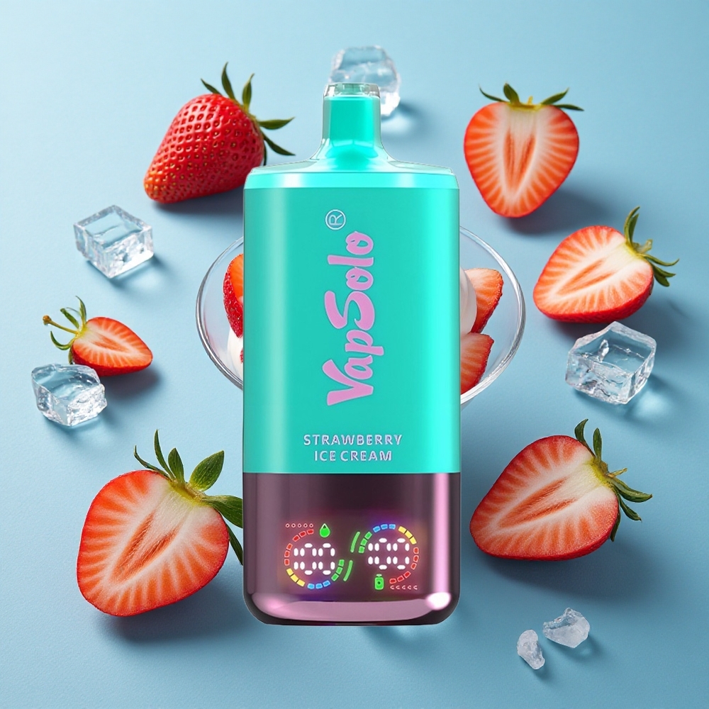 VapSolo Triple 30000 Puffs Erdbeer-Eiscreme Einweg-Vape