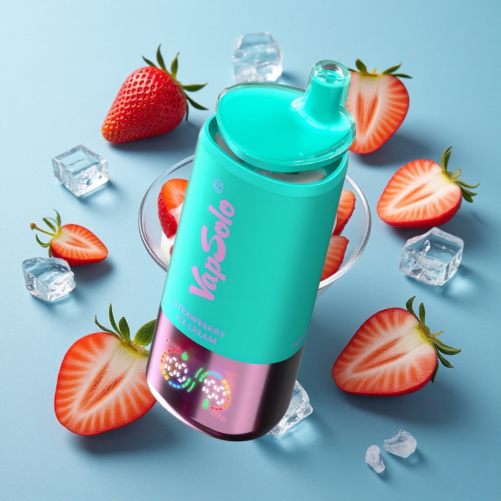 VapSolo Triple 30000 Puffs Erdbeer-Eiscreme Einweg-Vape