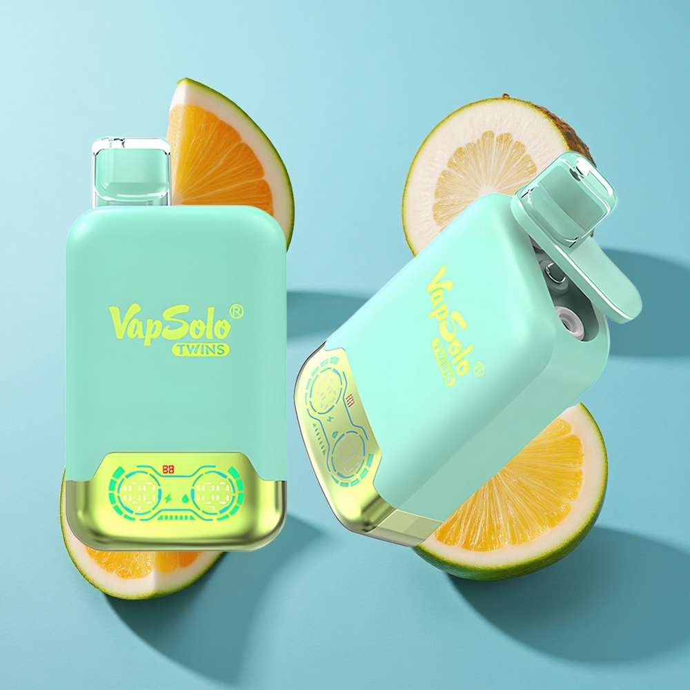 Vapsolo Twins 20000 Puffs Dreifach-Melone & Ananas-Kokos Typ-C Ladung