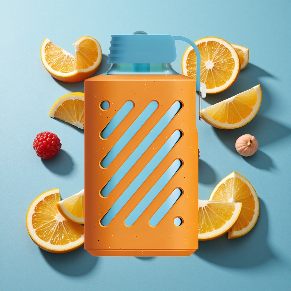 VOZOL GEAR 10000 Einweg-Vape Himbeere Tangerine mit 10000 Puffs und 20 ml E-Liquid-Kapazität