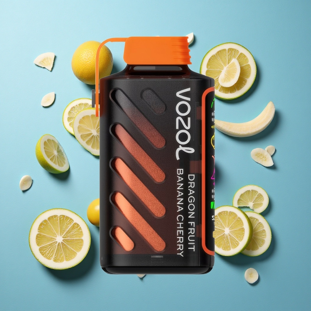 VOZOL Gear Power 20000 Puffs Dual-Mesh-Coil Display Drachefrucht Banane Kirsche