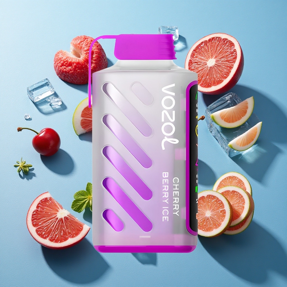 VOZOL Gear Power 20000 Puffs Dual Mesh Coil Einweg-Vape Kirschbeere Eis
