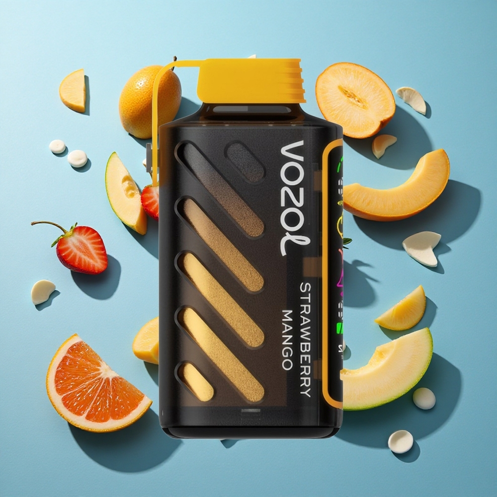 VOZOL Gear Power 20000 Puffs Vollbild-Display Erdbeer Mango