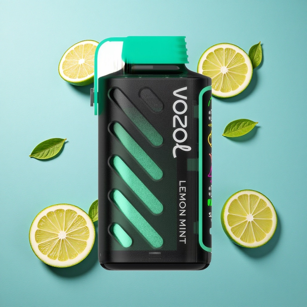 VOZOL Gear Power 20000 Puffs Zitrone Minze mit Dual Mesh Coil und 20mL Füllmenge