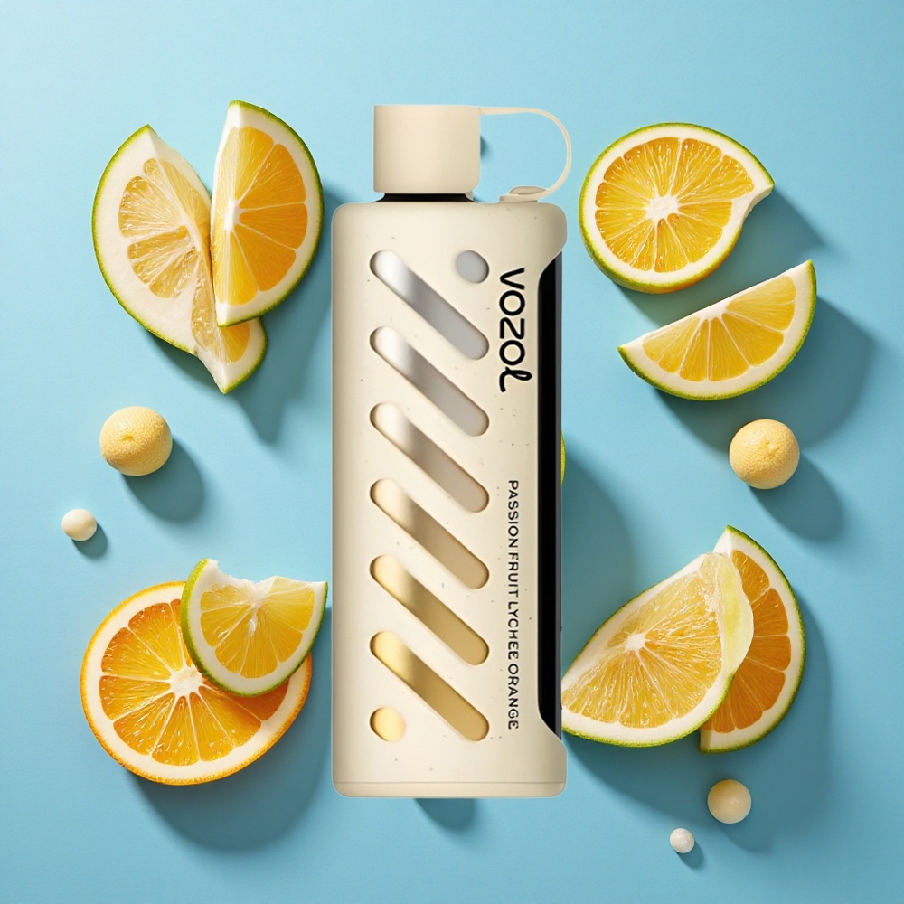 VOZOL Gear Shisha 25000 Puffs Doppel-Mesh Doppel-Modi Passionsfrucht Litschi Orange