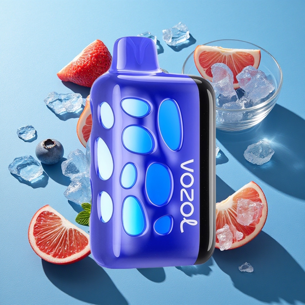 VOZOL RAVE 40000 Einweg-Vape Blaubeer-Eis mit 1000mAh Akku und Beat-Synced Party Modus
