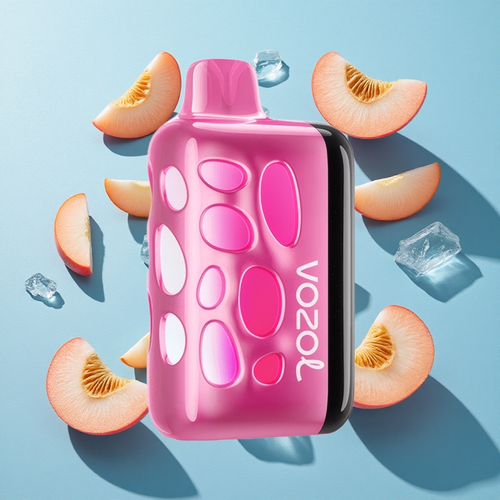VOZOL RAVE 40000 Einweg-Vape Pfirsich Eis mit 1000mAh Akku und Beat-Synced Party Modus