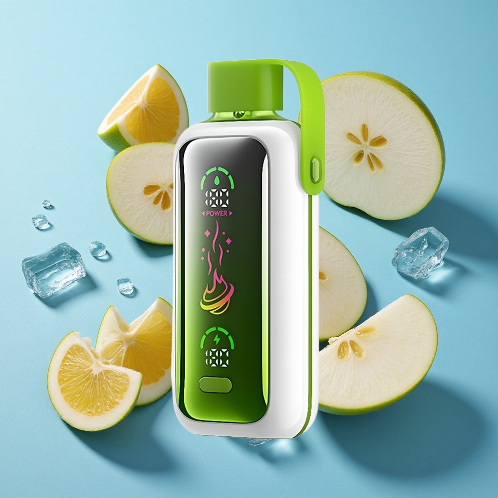 VOZOL Star 20000 Puffs Doppelapfel Eis Einweg-Vape mit 2,2" HD Spiegeldiplay und Dual Mesh