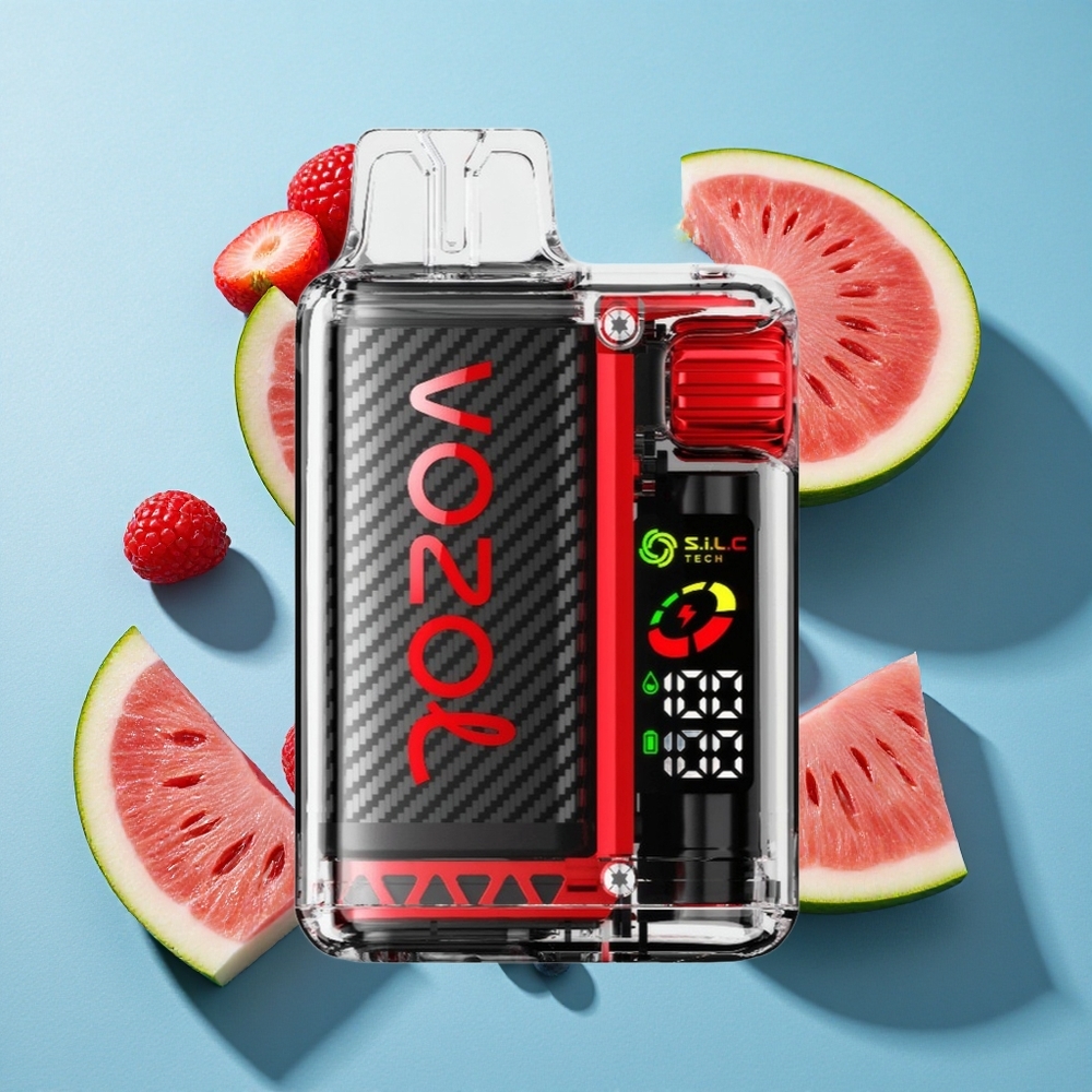 VOZOL Vista 20000 Puffs Einweg-Vape Himbeere Wassermelone mit 650mAh Akku und 6-stufiger Watt-Ausgangsregelung